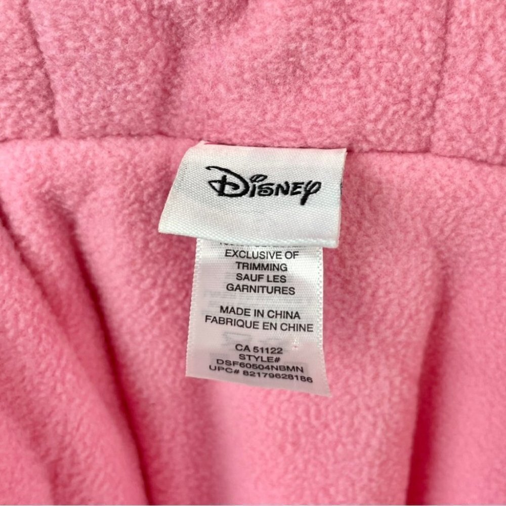 ** Disney Minnie Mouse Bright Pink Super Soft Fleece Footed Hooded 1Pc Size 0-3M - Picture 7 of 8